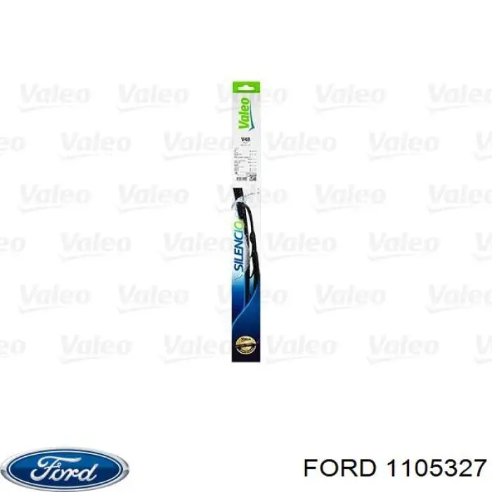 1021651 Ford juego de limpiaparabrisas de luna delantera, 2 piezas