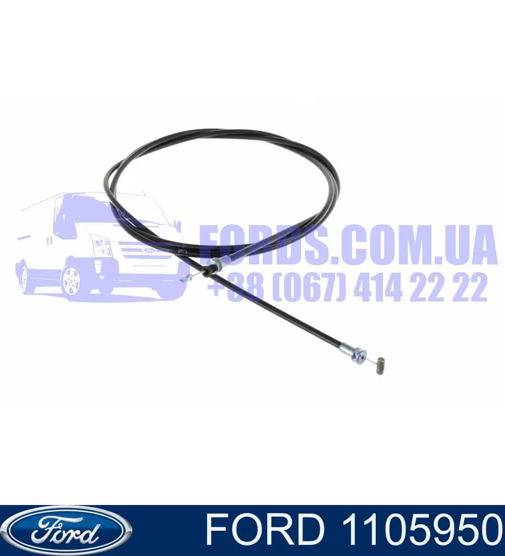 94AG16C657AB Ford Cable de capó del motor