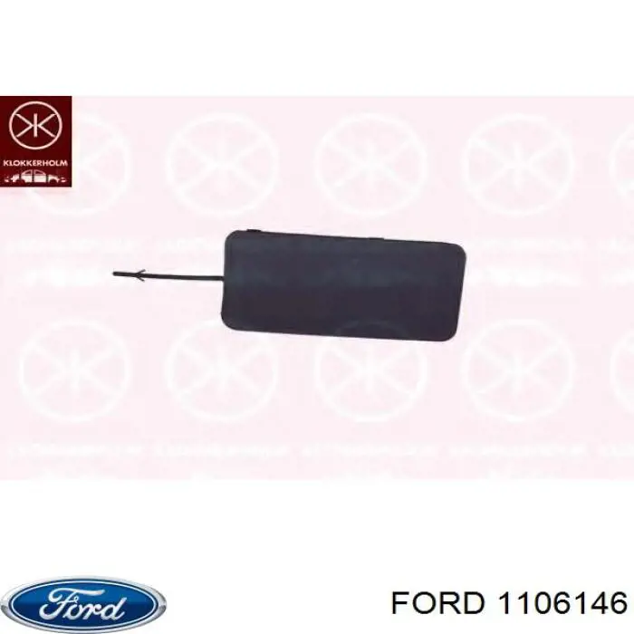 1106146 Ford tapa del enganche de remolcado delantera