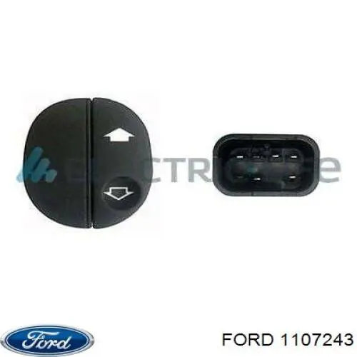 1107243 Ford botón de elevalunas delantero derecho