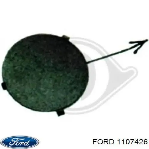 Cobertura de parachoques, enganche de remolque, delantera para Ford Focus (DNW)