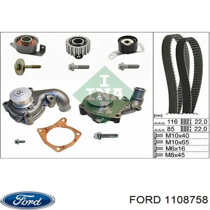 1108758 Ford kit de correa de distribución