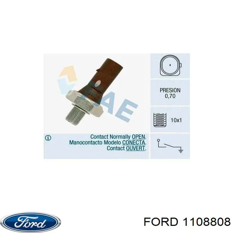 1108808 Ford sensor de presión de aceite