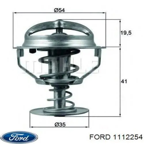 1112254 Ford soporte de radiador completo