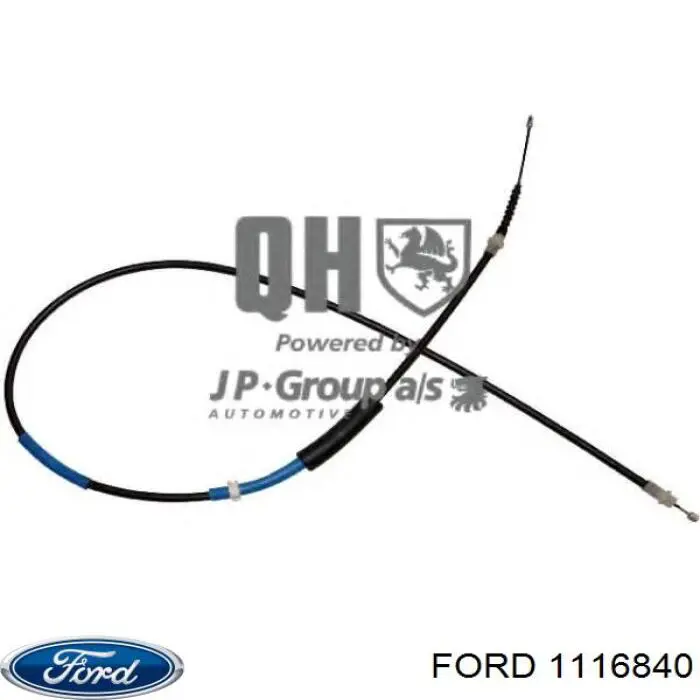 1116840 Ford cable de freno de mano trasero derecho/izquierdo