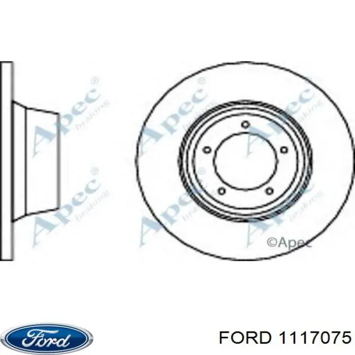 1117075 Ford disco de freno delantero