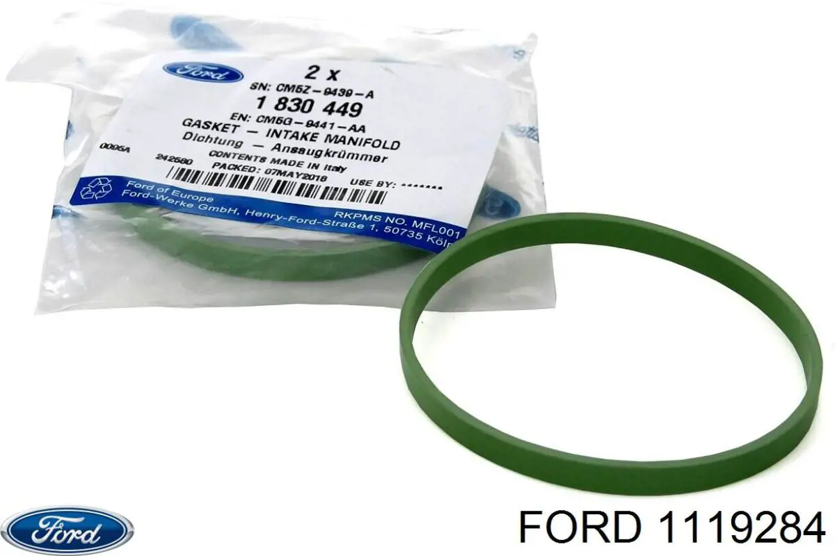 Junta de colector de admisión 1119284 Ford