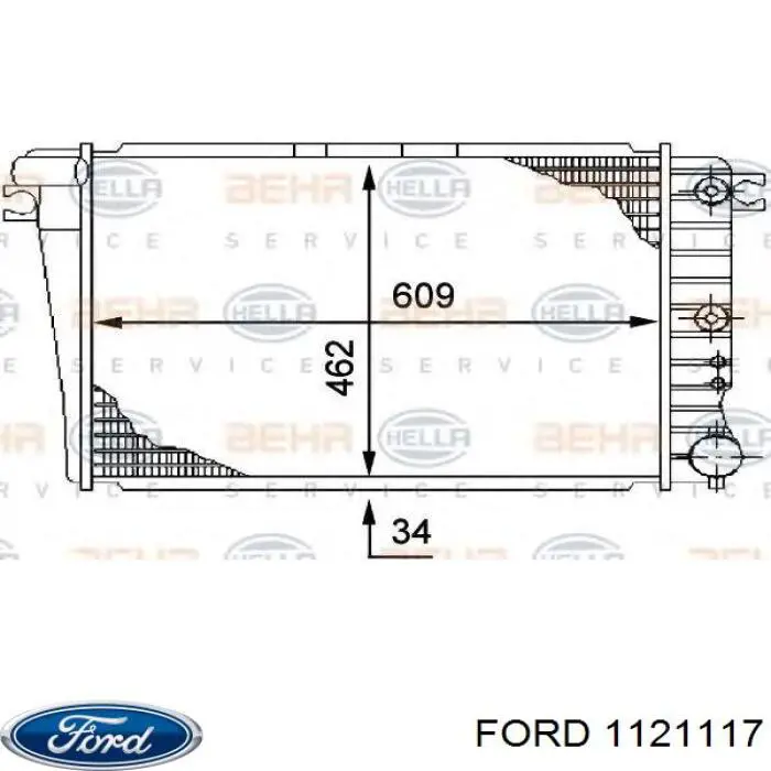 1121117 Ford varillaje lavaparabrisas