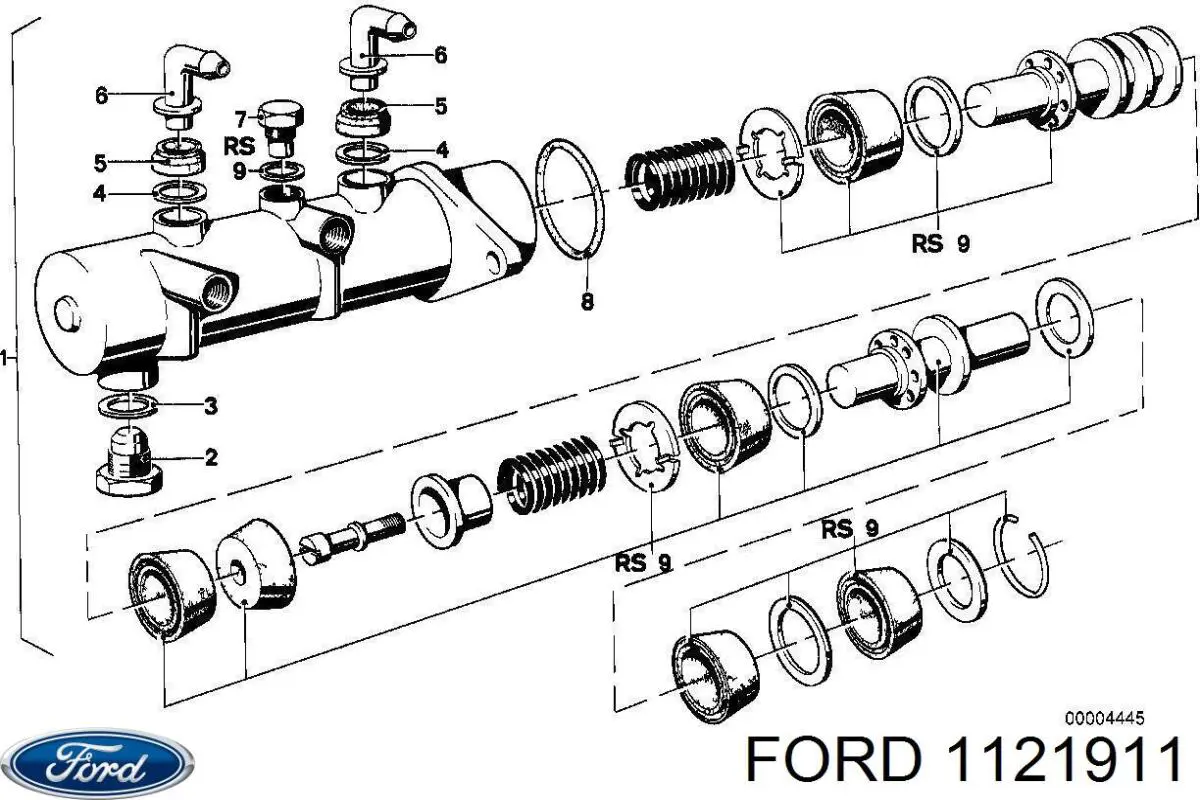 Caperuza protectora/fuelle, amortiguador trasero para Ford Mondeo (BWY)