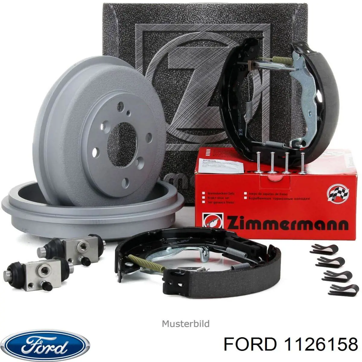Zapatas de freno de tambor traseras Ford 1126158 precio, desde 30,27 EUR