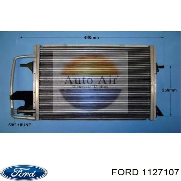 1127107 Ford condensador aire acondicionado
