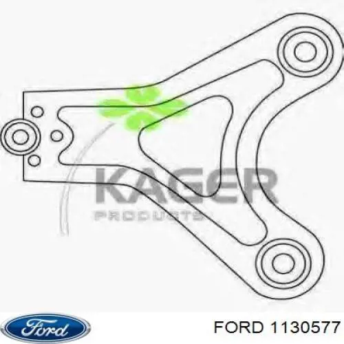 1130577 Ford barra oscilante, suspensión de ruedas delantera, inferior izquierda
