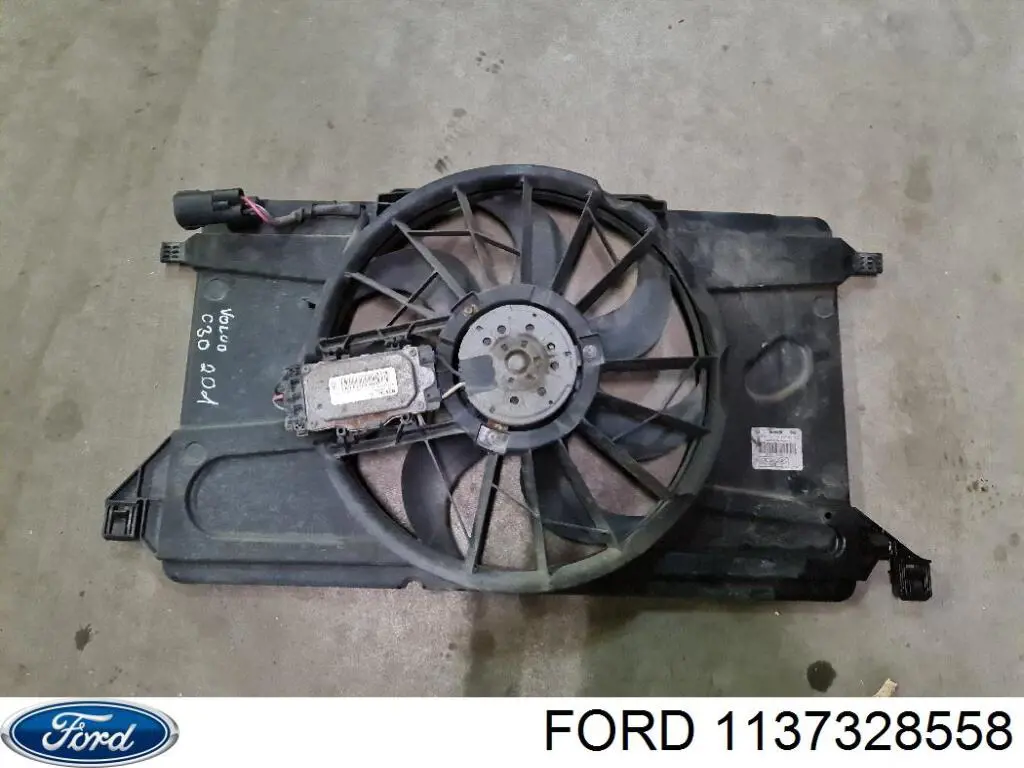 1430015 Ford difusor de radiador, ventilador de refrigeración, condensador del aire acondicionado, completo con motor y rodete