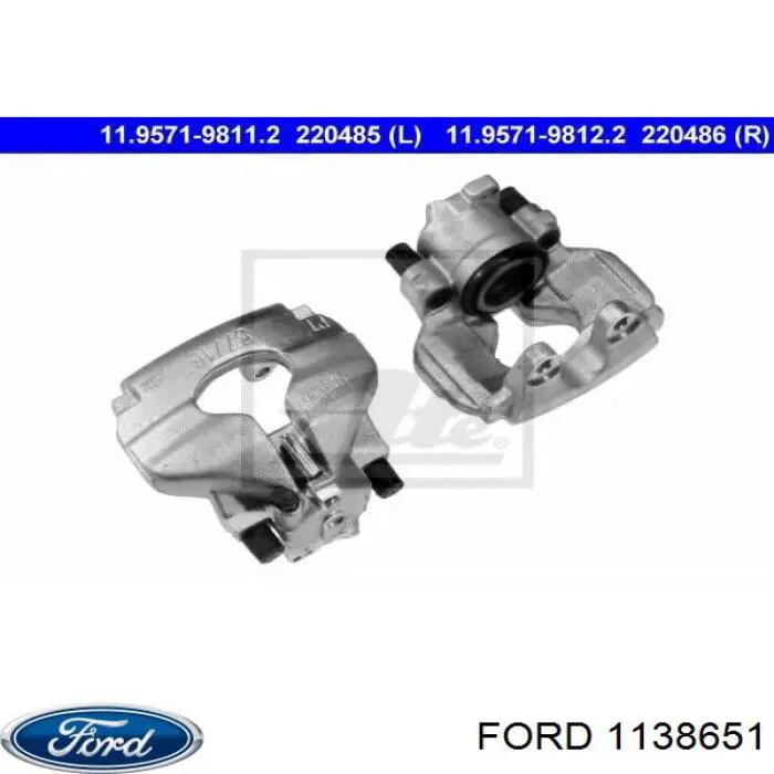 1138651 Ford pinza de freno delantera derecha