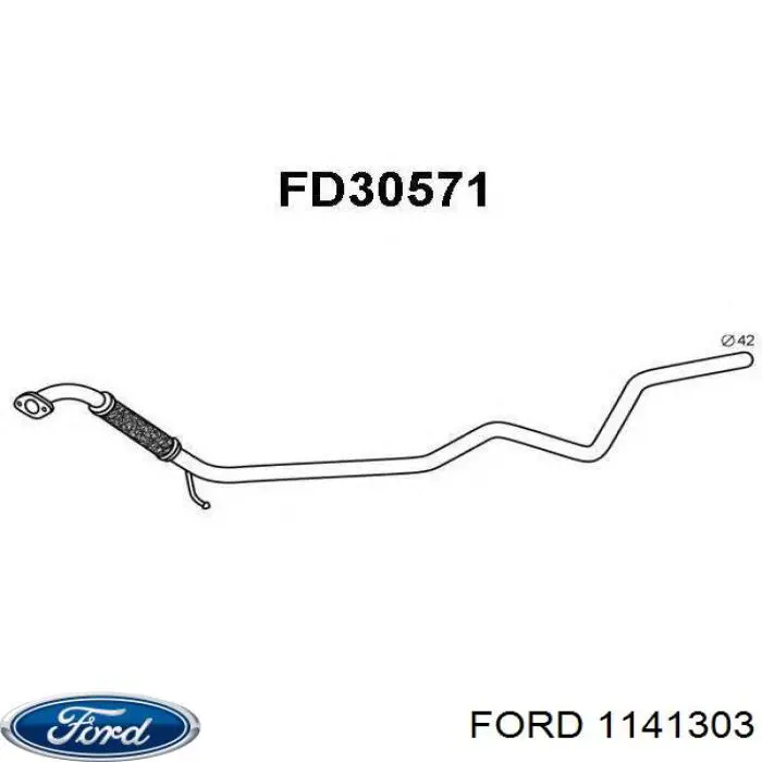 Tubo de admisión del silenciador de escape delantero para Ford Fusion (JU)