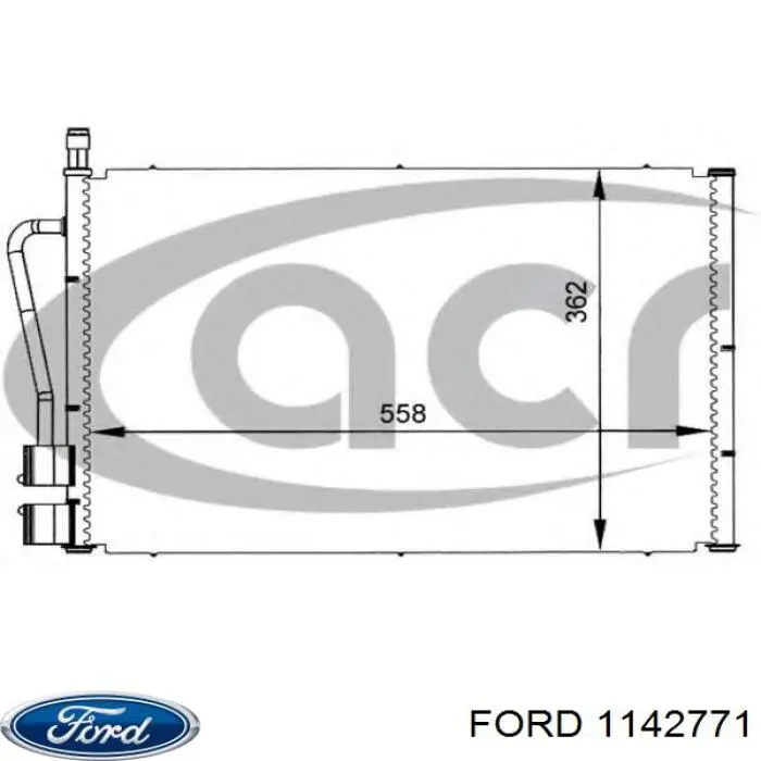 1142771 Ford condensador aire acondicionado