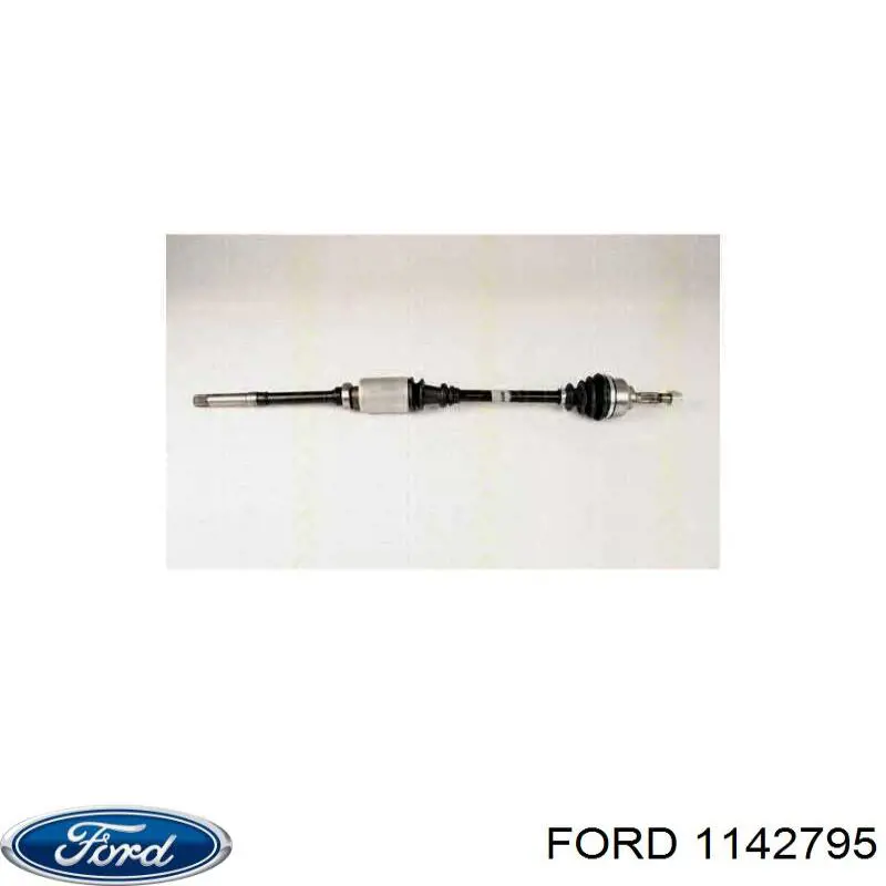2S613B437BC Ford Semieje delantero izquierdo