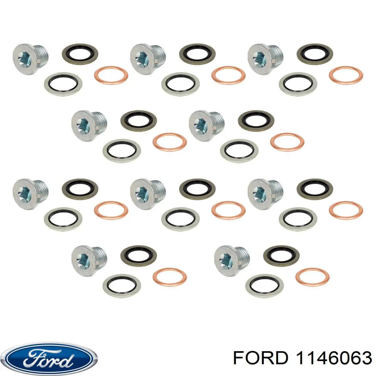 Tapón del cárter de aceite 1146063 Ford