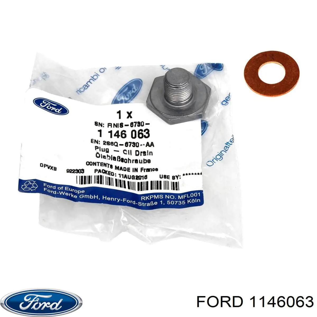 1146063 Ford tapón roscado, colector de aceite