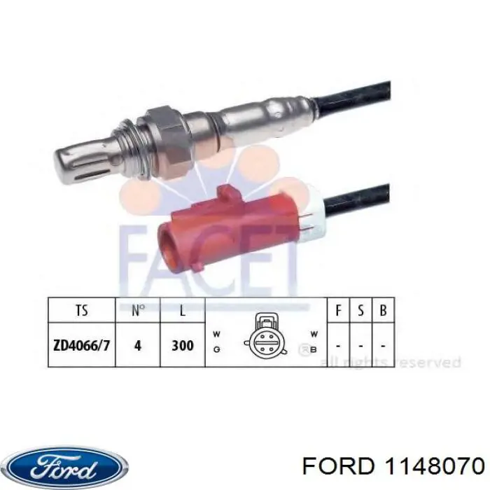 Sonda lambda post catalizador Ford 1148070