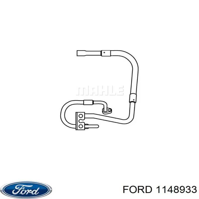 Tubería de alta presión, aire acondicionado, de compresor aire acondicionado a condensador para Ford Fiesta (JH, JD)