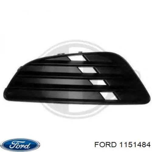 Rejilla de luz antiniebla delantera derecha para Ford Fiesta (JH, JD)