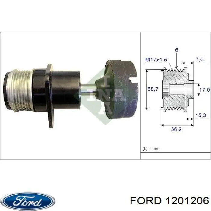 1201206 Ford alternador