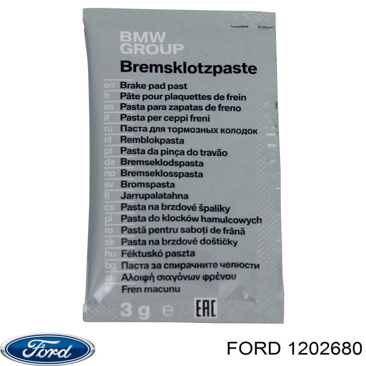Correa de alternador 1202680 Ford