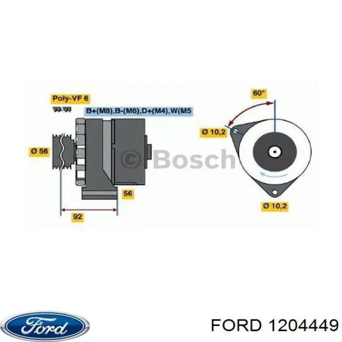 Manguera de alta presión de la dirección asistida desde la bomba hasta la cremallera Ford 1204449 precio, desde 87,80 EUR