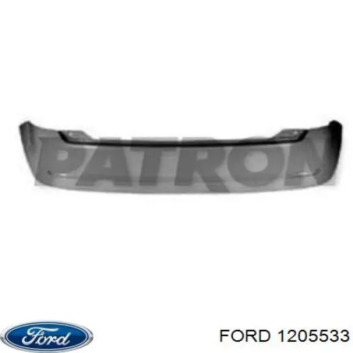 Parachoques trasero MERSP039L Pacol