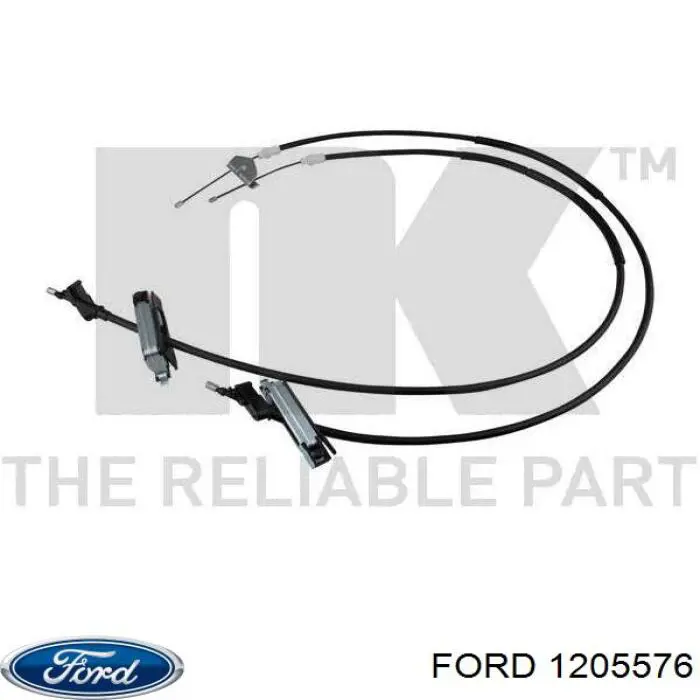 1205576 Ford cable de freno de mano trasero derecho/izquierdo