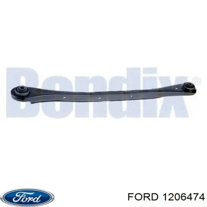 1206474 Ford palanca de soporte suspension trasera longitudinal inferior izquierda/derecha