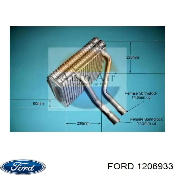 Evaporador de aire acondicionado Ford 1206933 precio, desde 96,90 EUR