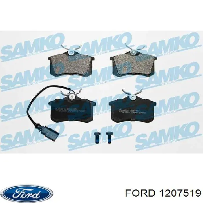 1207519 Ford pastillas de freno traseras