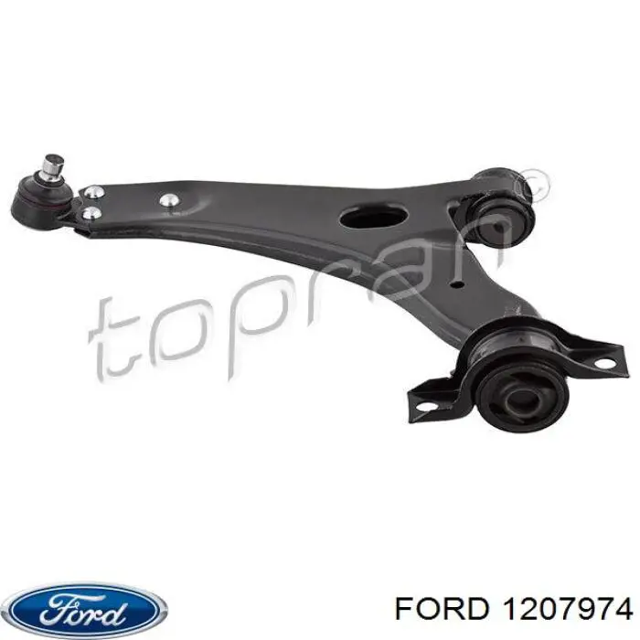 1207974 Ford barra oscilante, suspensión de ruedas delantera, inferior izquierda