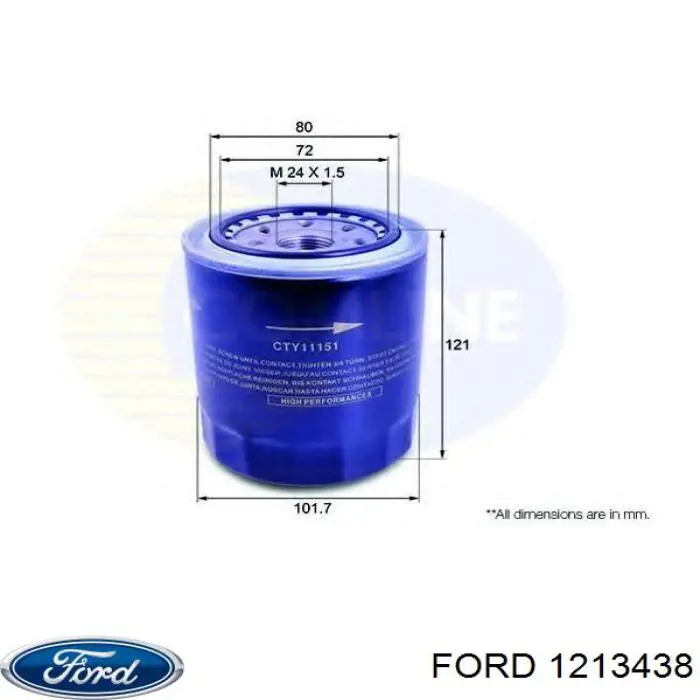 1213438 Ford filtro de aceite