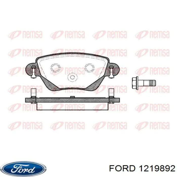 1219892 Ford pastillas de freno traseras