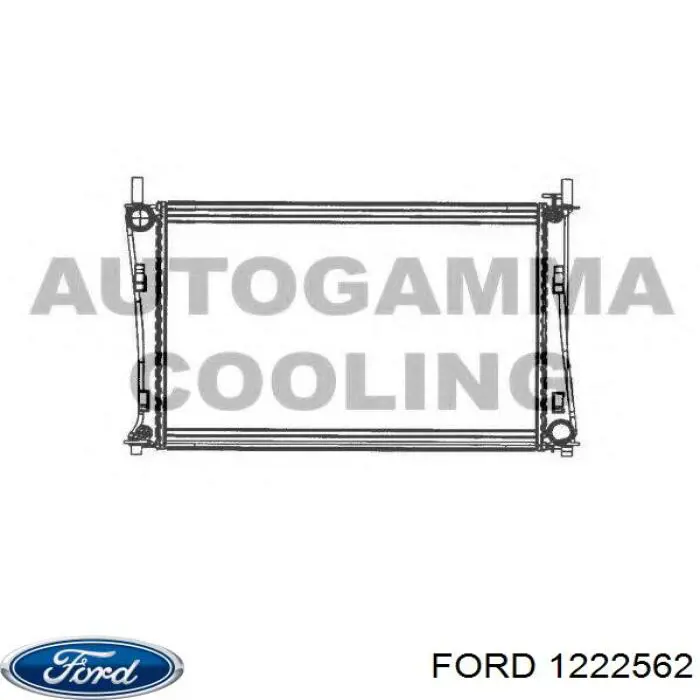 1222562 Ford radiador refrigeración del motor