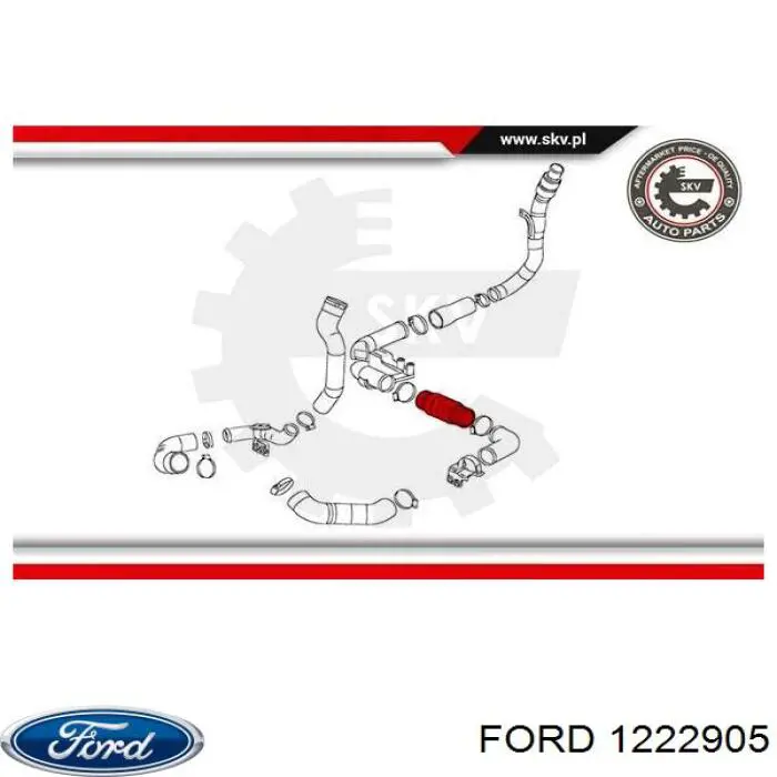 Tubo intercooler 090666 Gates
