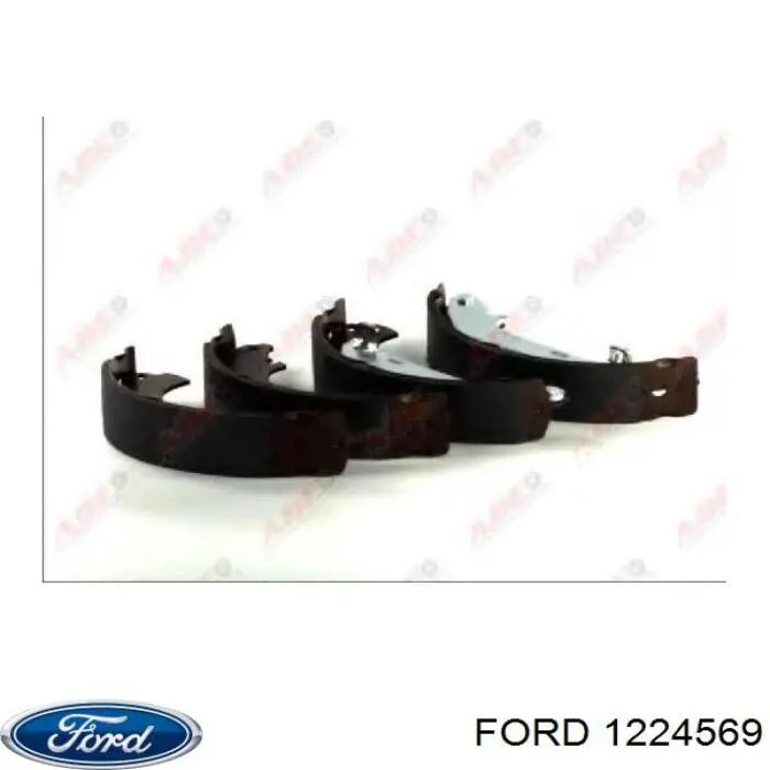 1224569 Ford zapatas de frenos de tambor traseras