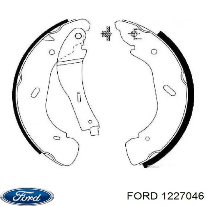 Zapatas de freno 1227046 Ford