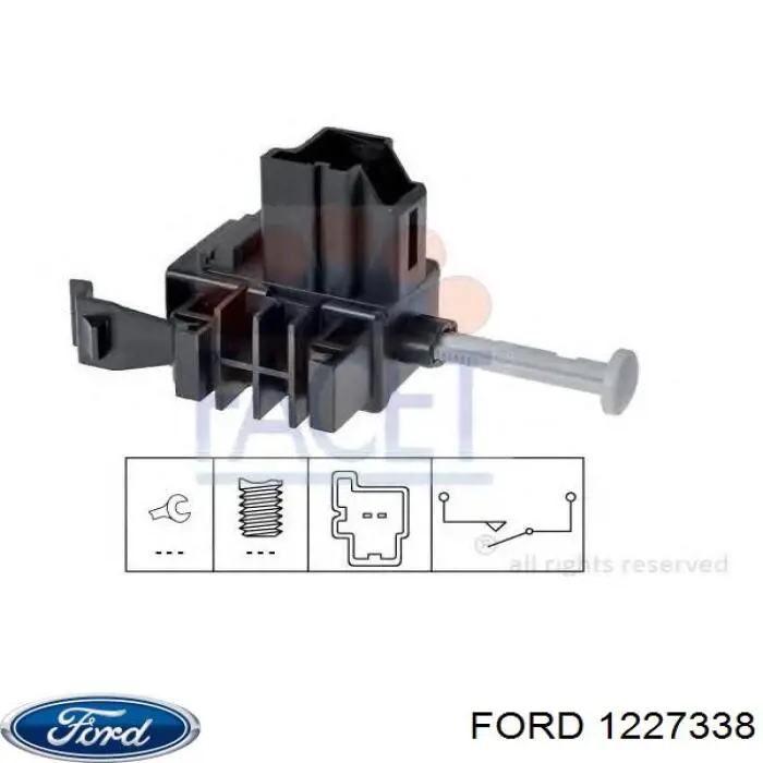 1227338 Ford interruptor luz de freno
