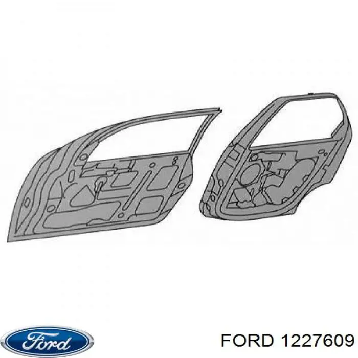 P2S51B20125KA Ford puerta delantera izquierda