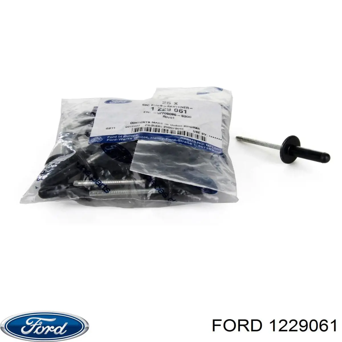 1229061 Ford clips de fijación de moldura de puerta