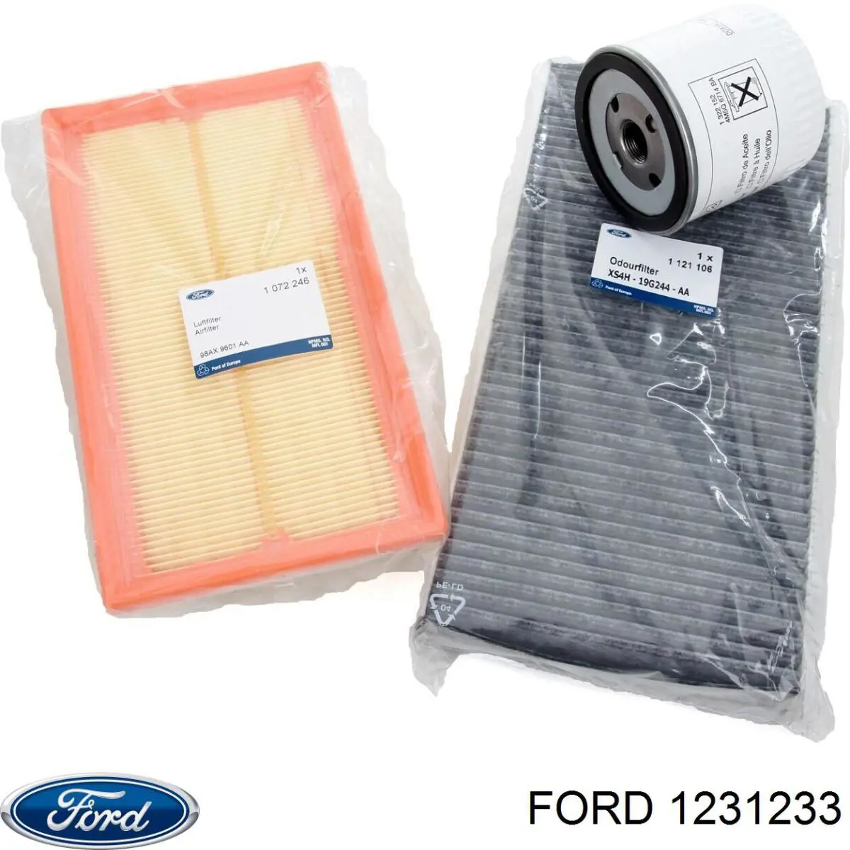 Filtro de aceite motor Ford 1231233