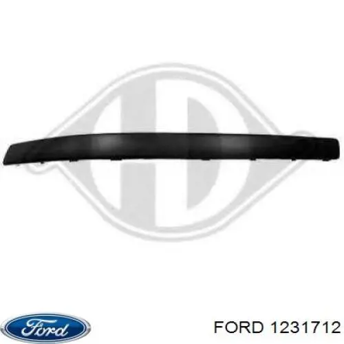 1231712 Ford Embellecedor central del parachoques delantero