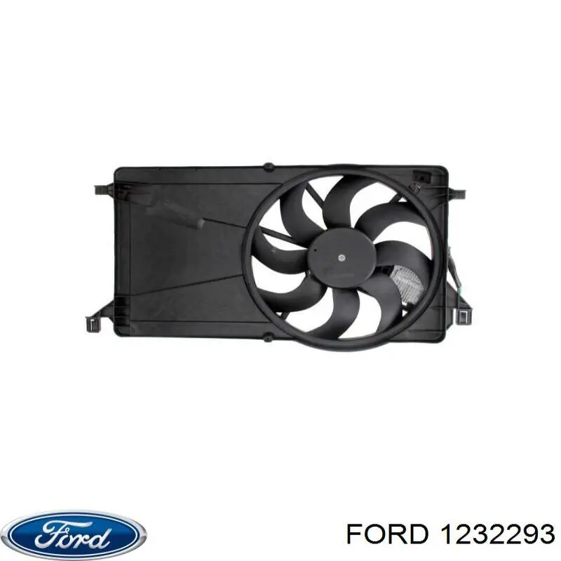 1328410 Ford difusor de radiador, ventilador de refrigeración, condensador del aire acondicionado, completo con motor y rodete