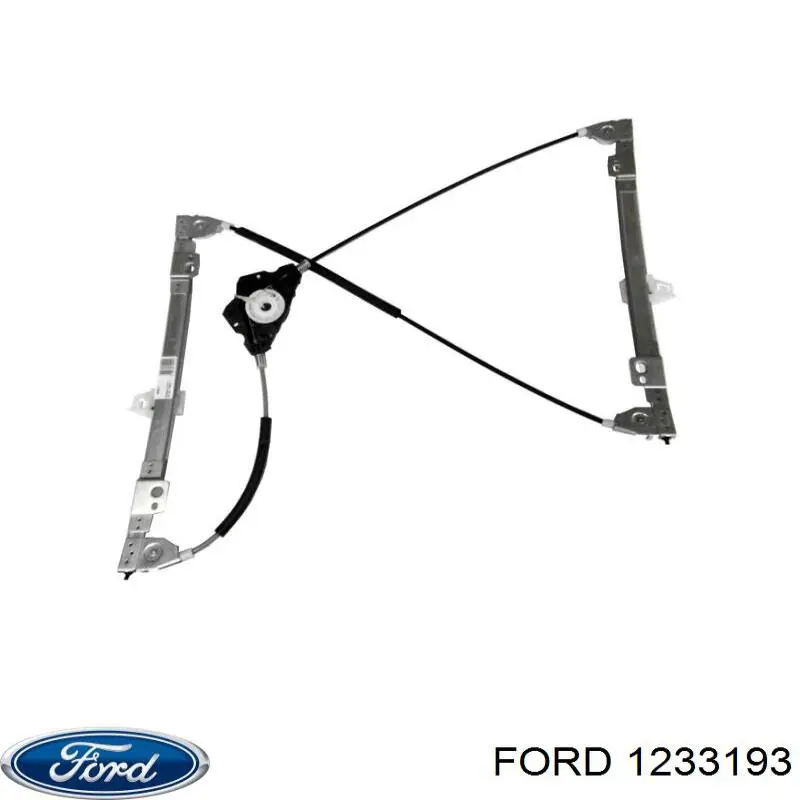 1233193 Ford mecanismo de elevalunas, puerta trasera izquierda