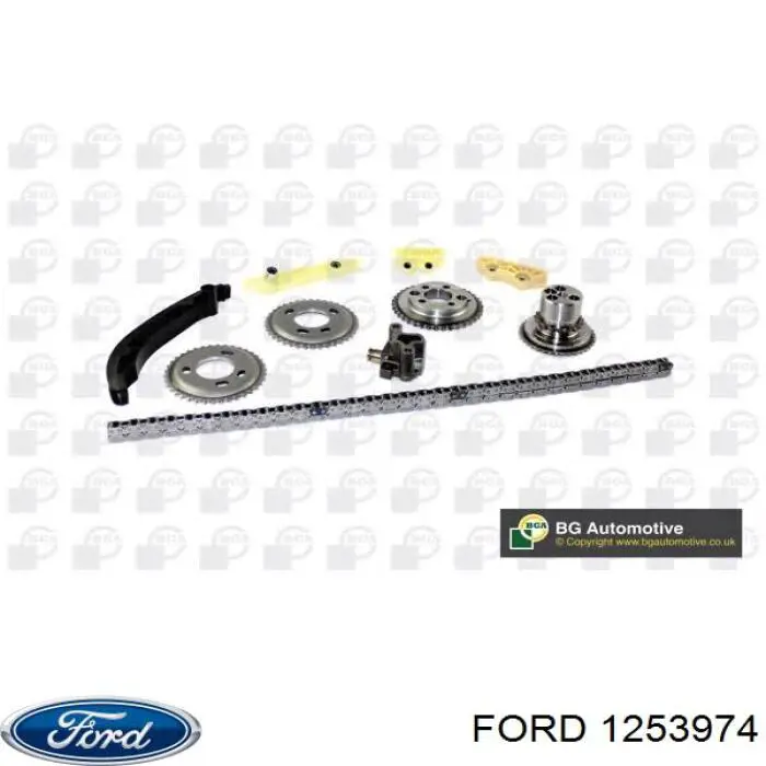 1253974 Ford carril de deslizamiento, cadena de distribución izquierdo