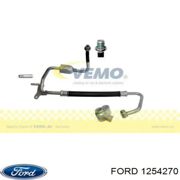 1231550 Ford tubería de baja / alta presión, aire acondicionado, de evaporador a compresor